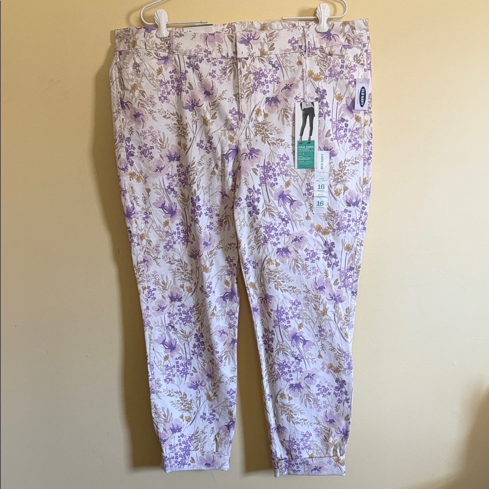 NWT Old Navy Women’s Pixie Floral Pants